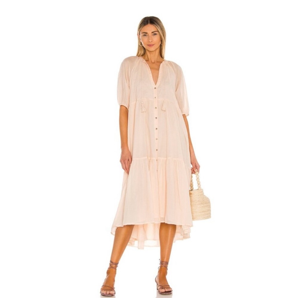 SPELL & THE GYPSY Honey Smock Dress in Peach